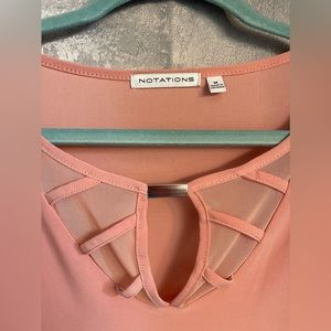 Peach colored, size medium blouse